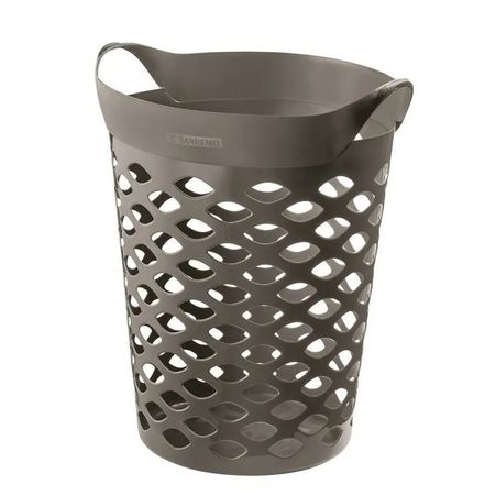 Canasto De Ropa Gris De 44Lts 41X45X56Cm 18442