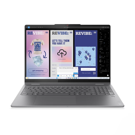 Notebook Lenovo Yoga 7i 16ILL10 2-en-1 Ultra 7 256V 16GB 512GB SSD 16" Táctil Gris