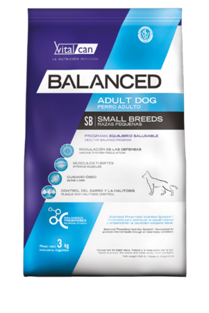PERRO BALANCED ADULTO SMALL x 15kg