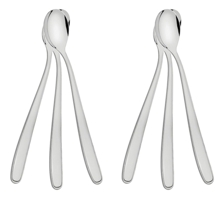 Set 12 Cucharas Refresco Tramontina Maresias Acero Inox Plateado