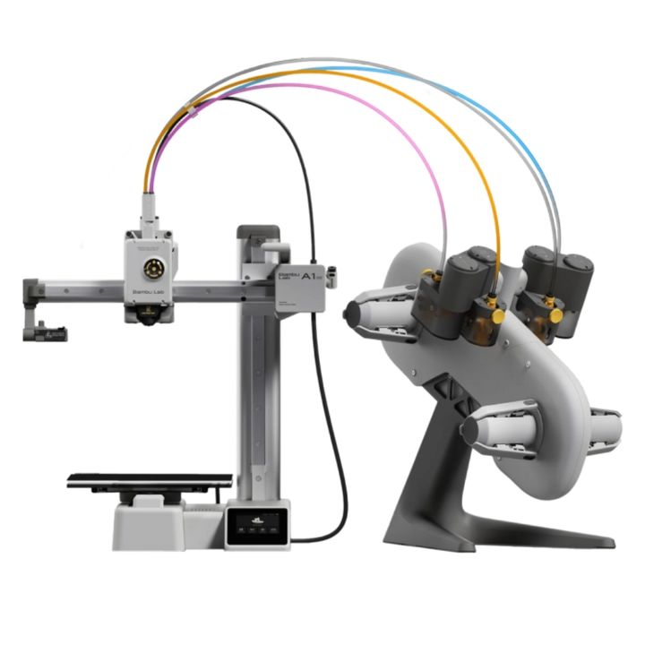 Impresora 3D Bambu Lab A1 Mini Combo multicolor AMS FDM - Vista 1