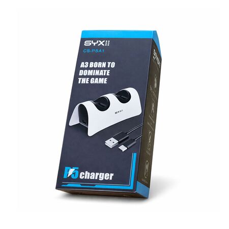 Cargador SYX Joystick PS5 Tipo C Negro