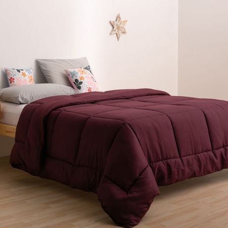 Acolchado Oro 2 1|2 plazas Liso Bordo