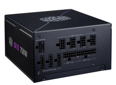 Fuente 750W Cooler Master 80mas Glod MWE ATX 3.1 FM