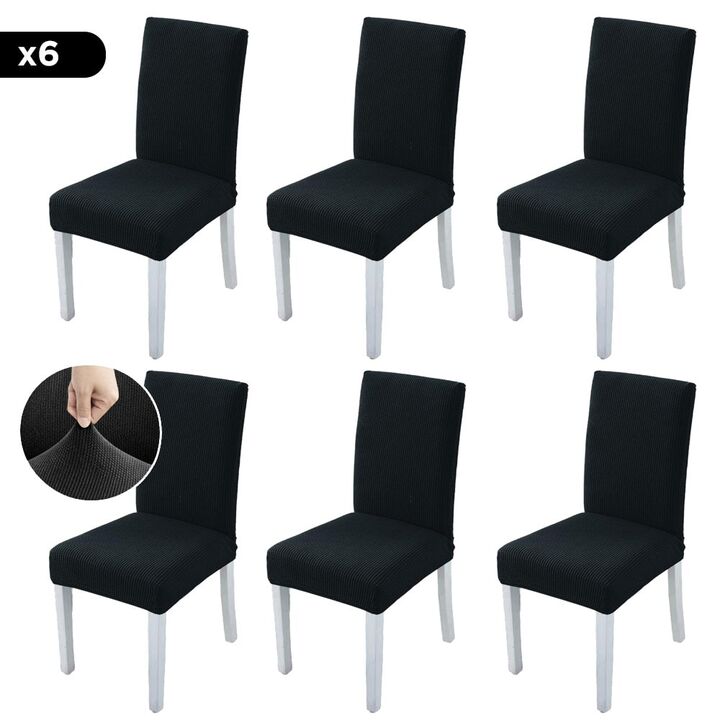 Funda Rieti Cubre Silla Calidad Premium Pack x6 Unidades (Negro) - Vista 1