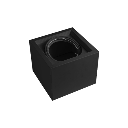 Plafon C Ardanico Ar111 Cuadrado 1 Luz 185X185X150 Negro