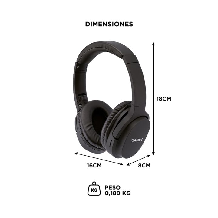 Auriculares Inalámbricos Gadnic AU72 Manos Libres Vincha - Vista 6