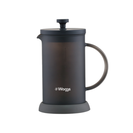 Cafetera Prensa Francesa De Vidrio Borosilicato Waggs 600ml Negro