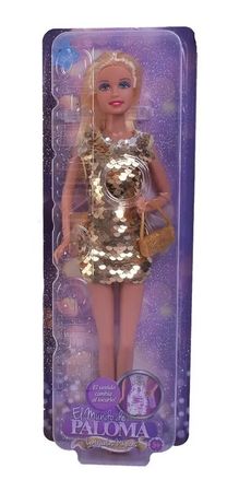 Muñeca con lentejuelas