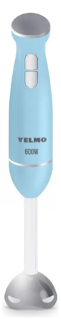 Licuadora De Mano Yelmo Lm-1551 600w Acero Inox. - Inoxidable/celeste