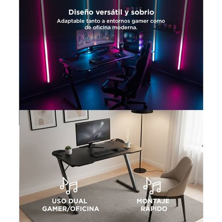Escritorio Gamer Gadnic Fibra de Carbono