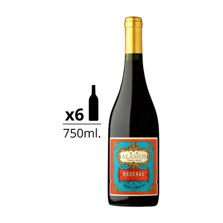Vino Tinto Alamos Reserva Pinot Noir Caja x 6