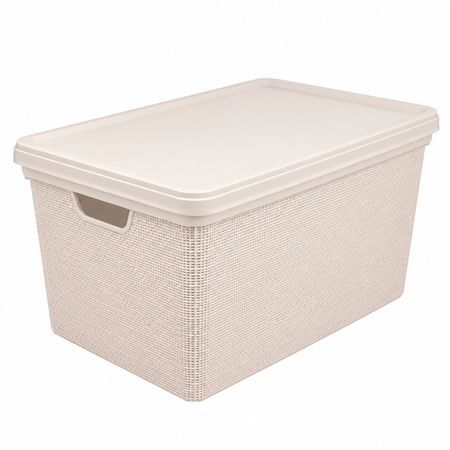 CAJA ORG BEIGE C/TAPA 22L YUTE Jaguar 3316