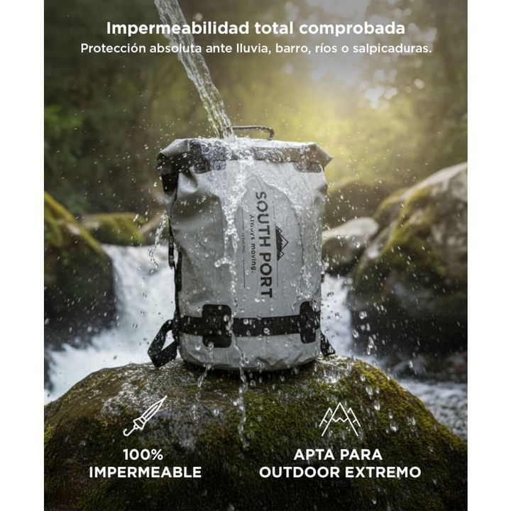 Bolso Estanco Moto South Port Impermeable 45L - Vista 4