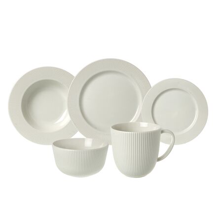 Vajilla 20 piezas Plato Playo Hondo Postre Bowl Jarro Porcelana Aston