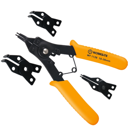 Juego Pinzas Kit Seguros Seeger 4 En 1 Worksite Profesional