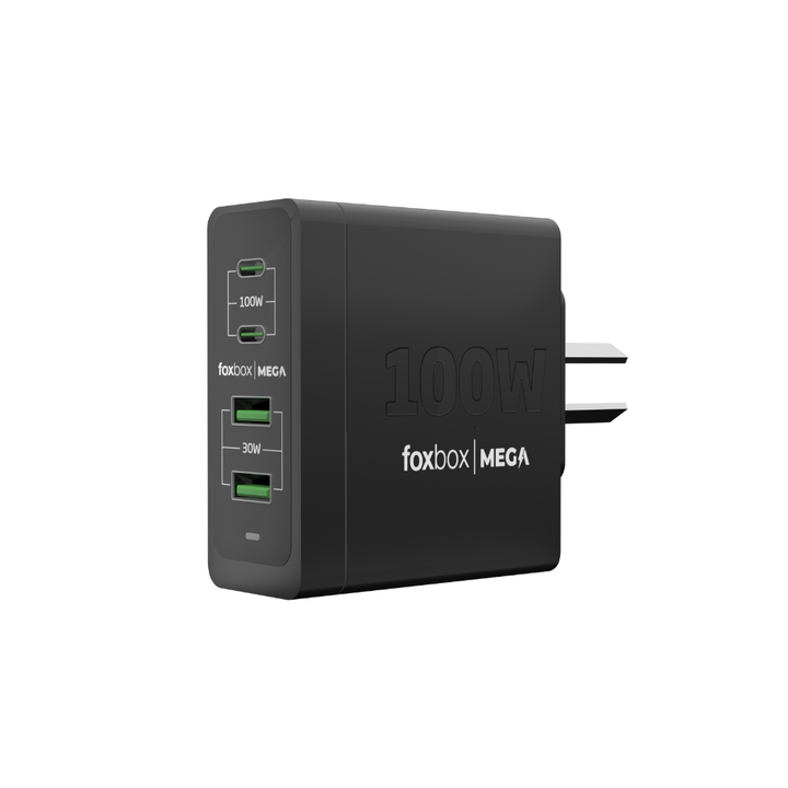 Cargador De Pared Gan Foxbox Mega 100w Sin Cable - Vista 2