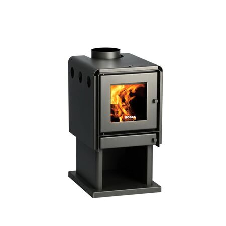 Calefactor A Leña Bosca Limit 380 Gris Charcoal 180 Mt2