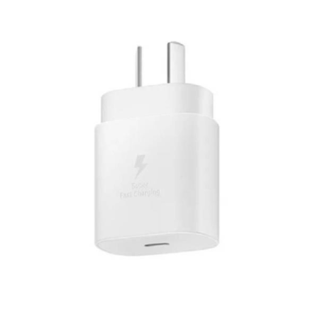CARGADOR DE PARED SAMSUNG 25W S/CABLE TYPE C BLANCO