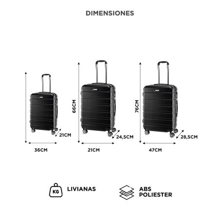 Set De Valijas Gadnic Maletas Alta Calidad x3