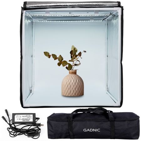 Caja De Luz Para Fotografía Profesional Portátil Gadnic 50 x 50 + Bolso
