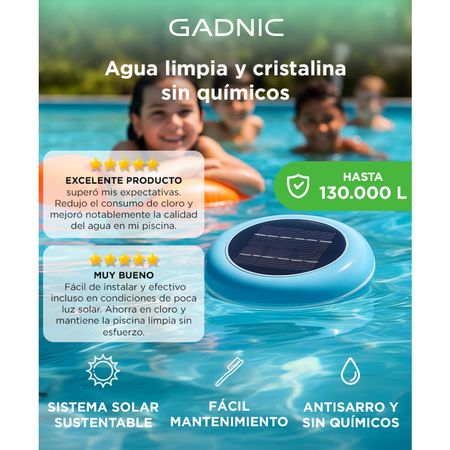 Boya Ionizador Solar Gadnic L130 Antisarro Sustentable 130.000Lts