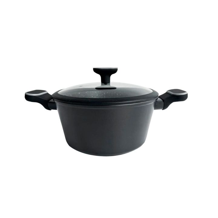 Set De Batería Carol 8 Piezas con Espátulas de Nylon Línea Granito Negro - Vista 4