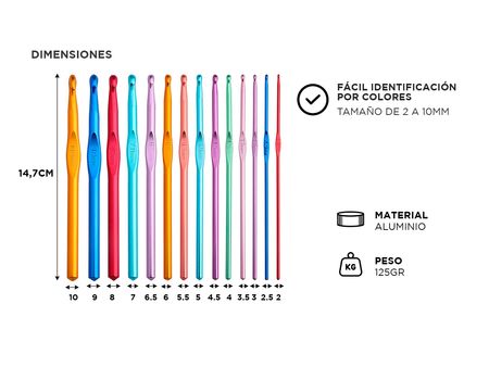 Juego de Agujas Gadnic para Crochet