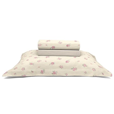 Juego de Sábanas de 150 hilos Casual 1 plaza Sarah Rosa