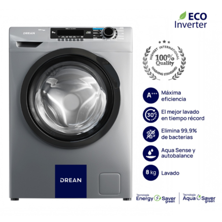 LAVARROPAS DREAN LFDR0814SG0 ECO INVERTER 8KG