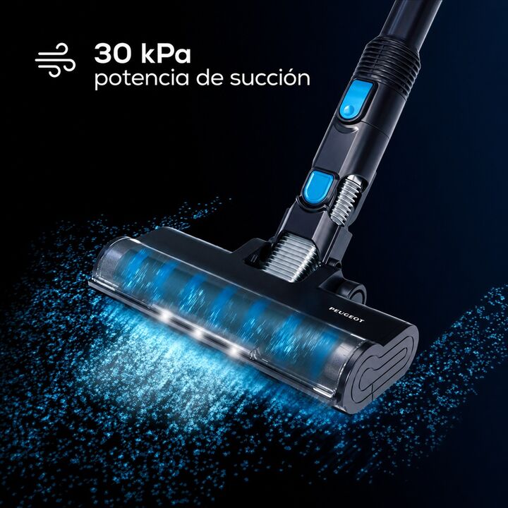Aspiradora Inalámbrica Peugeot Nantes Pv-s682 Color Negro - Vista 8