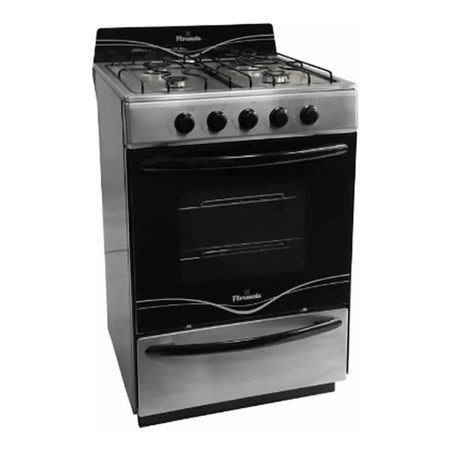 Cocina Multigas Florencia 5518f Acero Inox De Facil Limpieza Gris