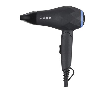 Secador De Pelo Zego Plegable Portatil Chico De Viaje 1000w Color Zbs1000 Negro