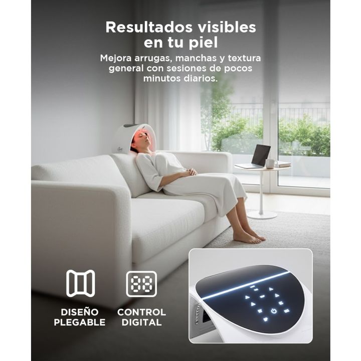 Cabina Corporal Terapia Facial Gadnic Táctil 7 Colores Plegable - Vista 4