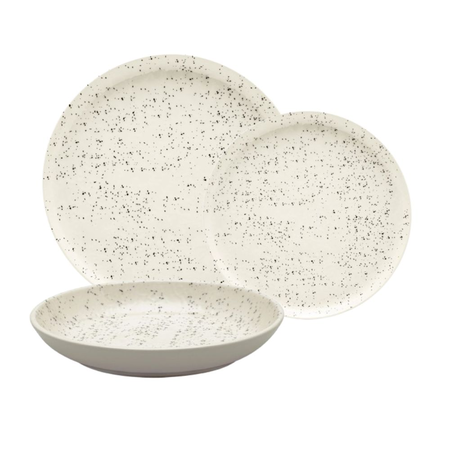 Vajilla 12 Pzas Playo Hondo Postre Para 4 Chuvisco Oxford