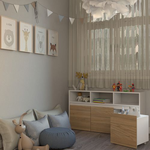 Juguetero Linea Home 3 Cajones Con Ruedas 3038 Olmo/Everest Tables - Vista 4