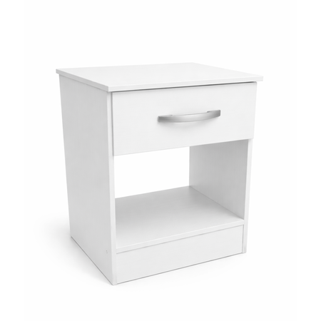 Mesa de Luz 1 Cajon Maximo Family Blanco Mate