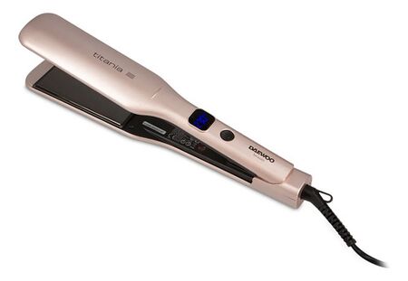 Plancha Para Cabello Digital Planchita De Pelo De Titanio Rosa