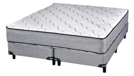 COLCHÓN Y SOMMIER SUAVESTAR BOREAL BAMBOO 200x200 RESORTE KING SIZE