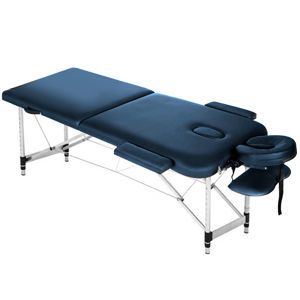 Camilla Para Masajes Negra Gadnic Profesional Hasta 240kg 185x70cm Plegable