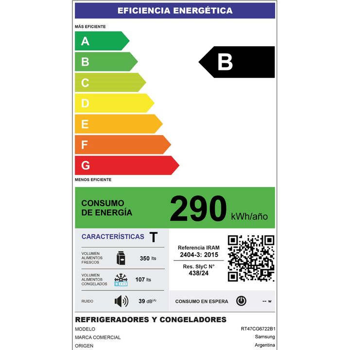 Heladera Samsung RT47CG6722B1 Inverter 457 L Black Dispenser - Vista 7