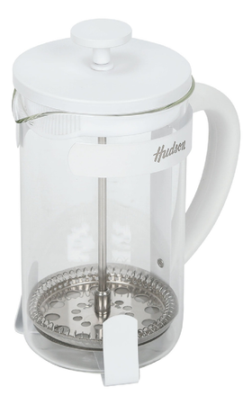 Cafetera Francesa Embolo Blanca 600 Ml Hudson Fr11 Blanco