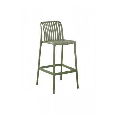 Banqueta Alta de Exterior Thea Verde PVC con Proteccin UV