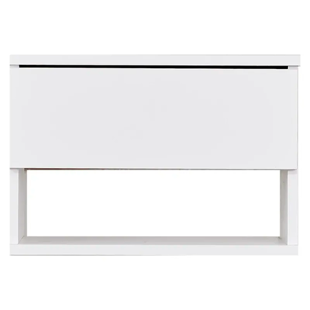 Mesa De Luz Flotante X2 Platinum 963 1 Cajon Blanco