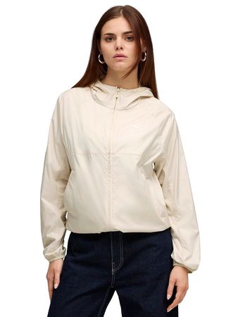 Campera Puma Packlite Windreaker Mujer Moda Beige