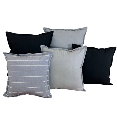 Combo 5 almohadones Tusor 50x50 Diseño A