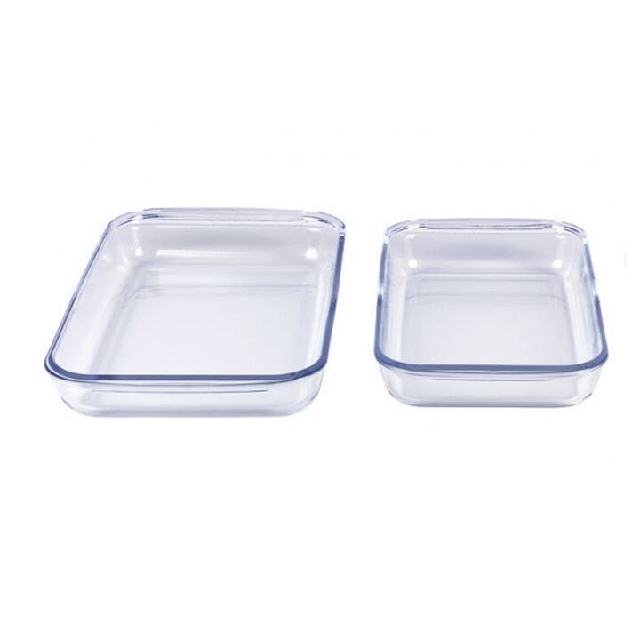 Set De 2 Fuentes De Vidrio Rectangulares 1.5L 2.5L - Vista 2