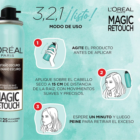 Loreal Paris Magic Retouch Retocador De Raices Castaño Oscuro