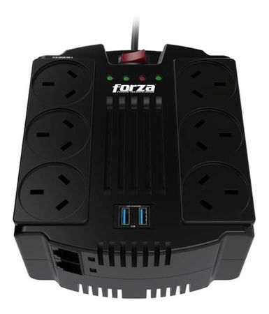 Estabilizador Forza Fvr 1200va Series Fvr-1202usb-a 1200va