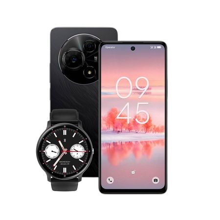 Combo TCL 60 Pro NXTPAPER 5G 8+512GB Dark Black + Smartwatch Dekkin
